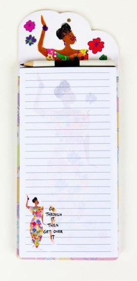 Go Through It, Then Get Over It Magnetic Notepad 