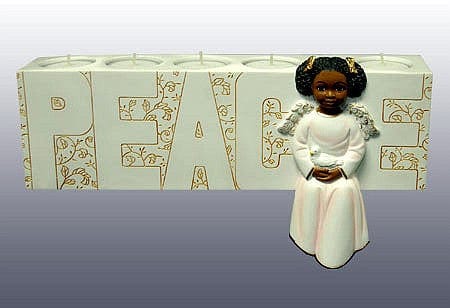 Cherub Christmas Tea Light (White)