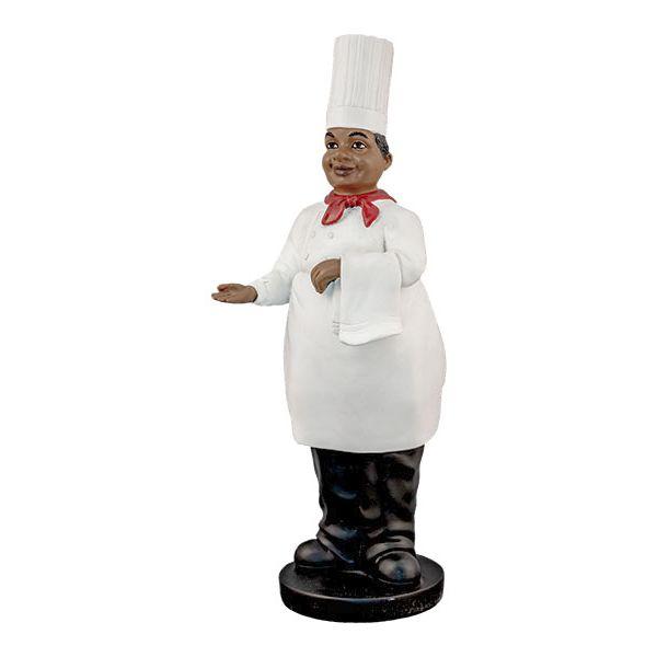 African American Host Chef Figurine