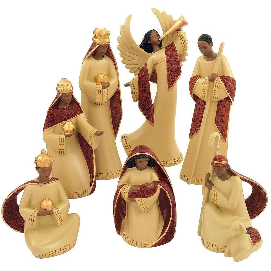 African American Nativity Set (7 piece) by Ebony Treasures