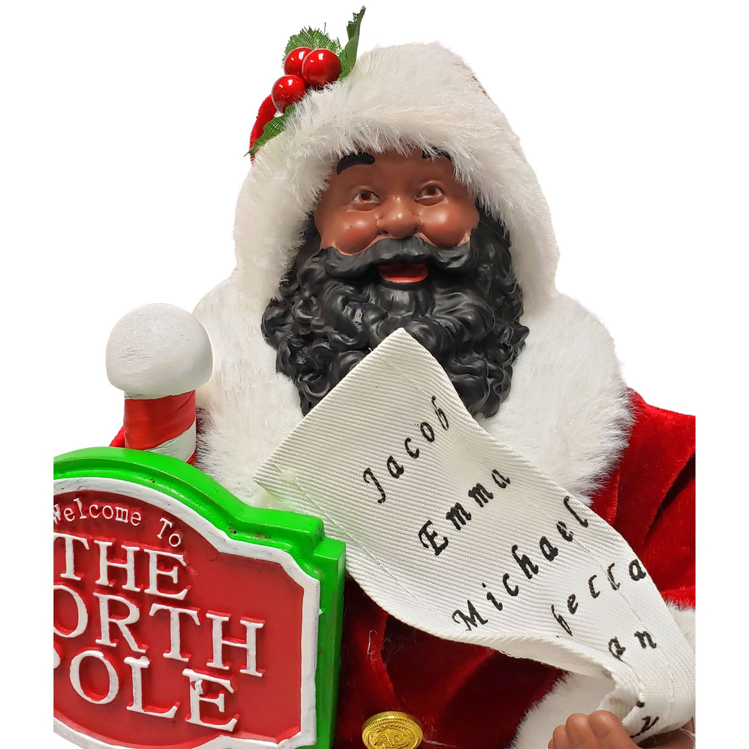 North Pole Santa Claus II: African American Figurine