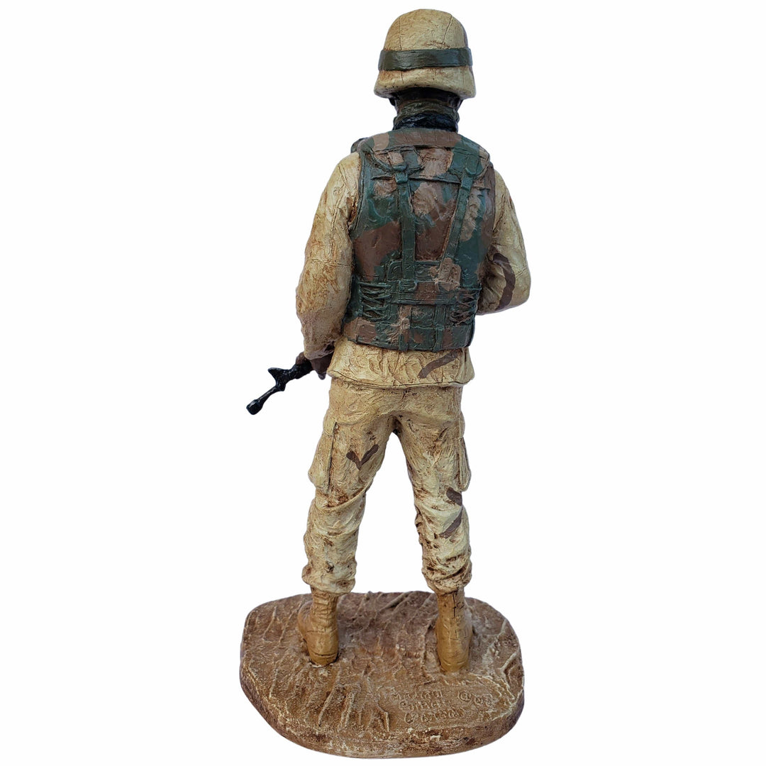 African-American Soldier Figurine by Michael Garman (Hand Painted)