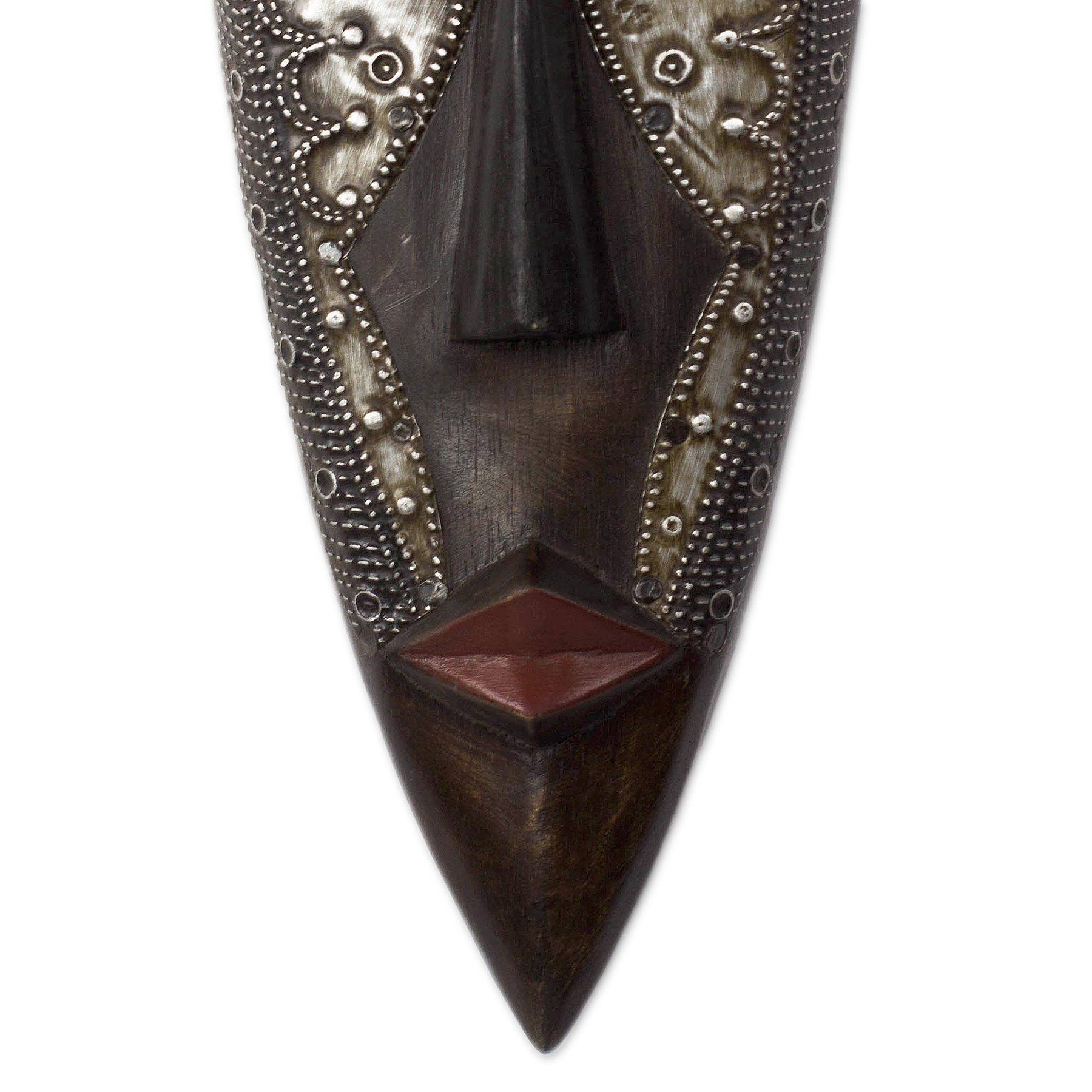 4 of 6: Authentic Hand Made African Empress Mask by Victor Dushie