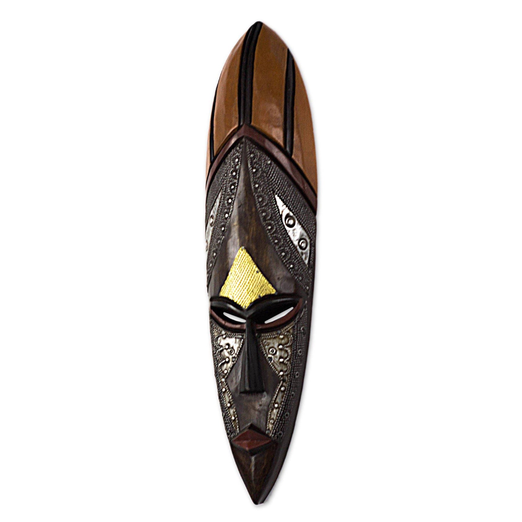 1 of 6: Authentic Hand Made African Empress Mask by Victor Dushie