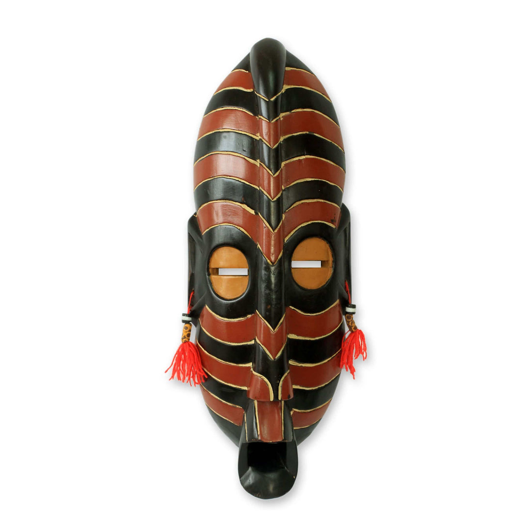 Safari: Hand Made Authentic West African Mask by Kennedy K. Aseidu