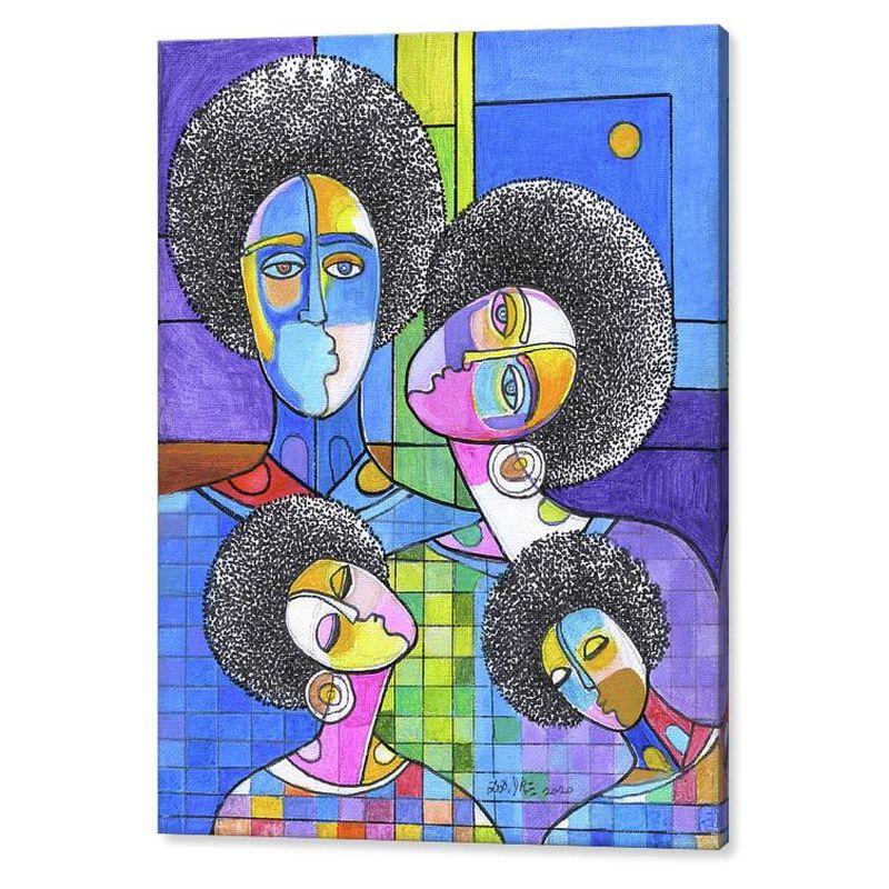 2 of 4: Afro Abstract by D.D. Ike (Canvas)