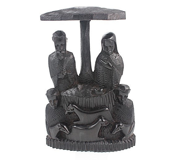 Large African Blackwood Nativity Piece (Hand Made in Tanzania)