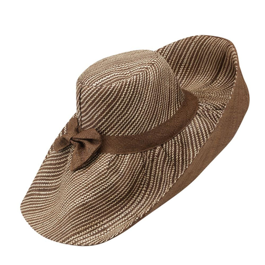 Agona: Cannelle and Natural Handmade Raffia Hat