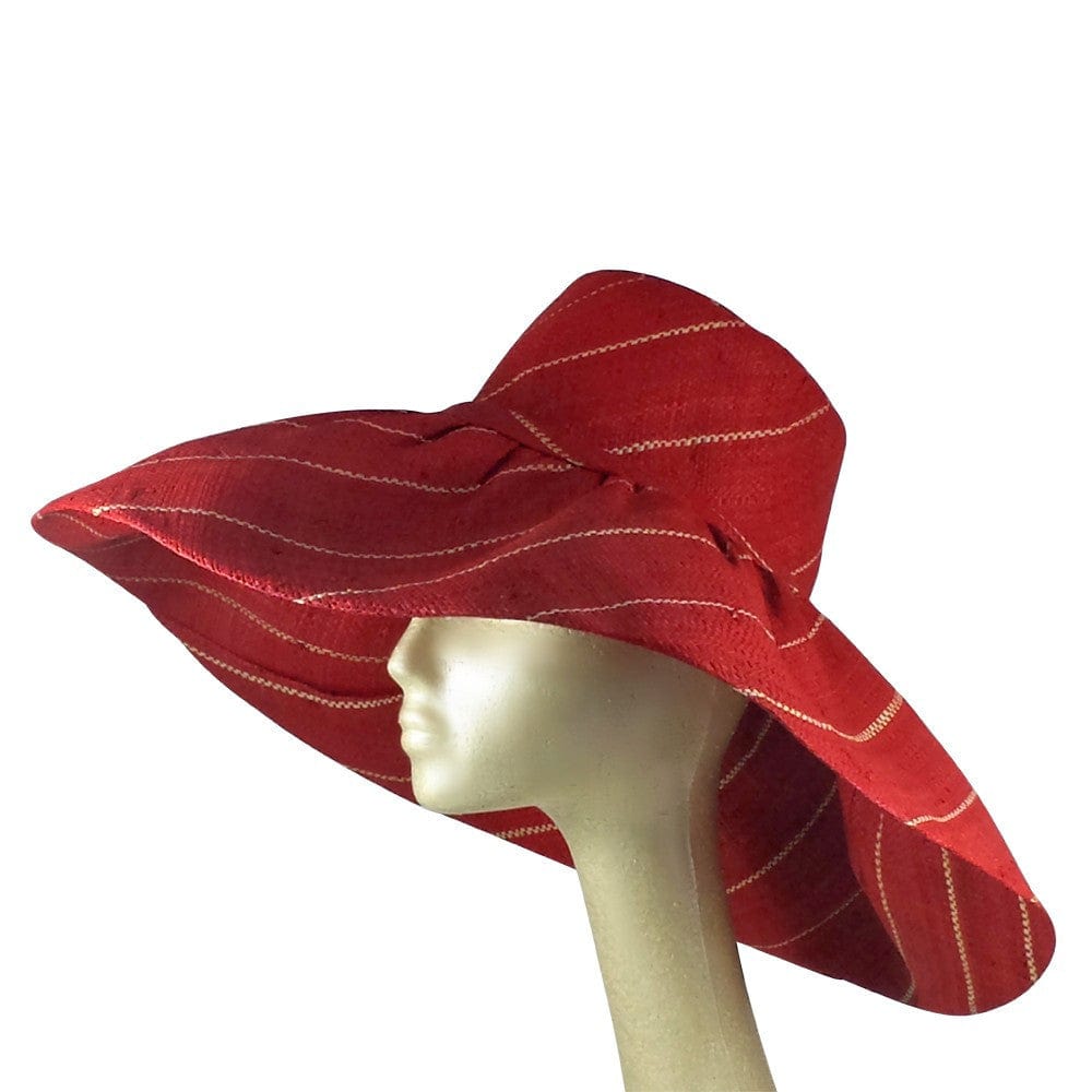 Akinyi: Hand Woven Madagascar Shapeable Big Brim Raffia Kentucky Derby Hat