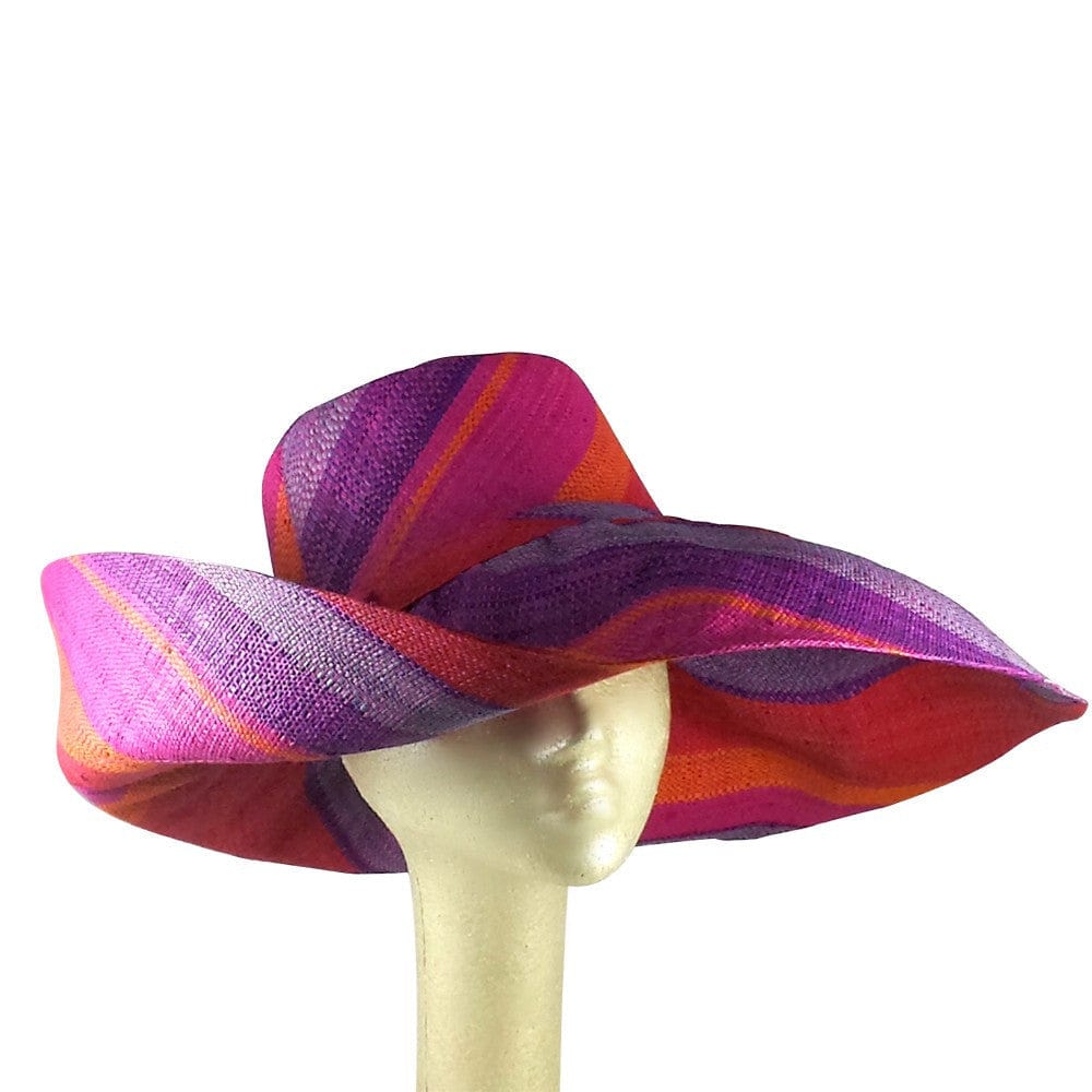 Akua: Hand Woven Multicolred Madagascar Raffia Hat