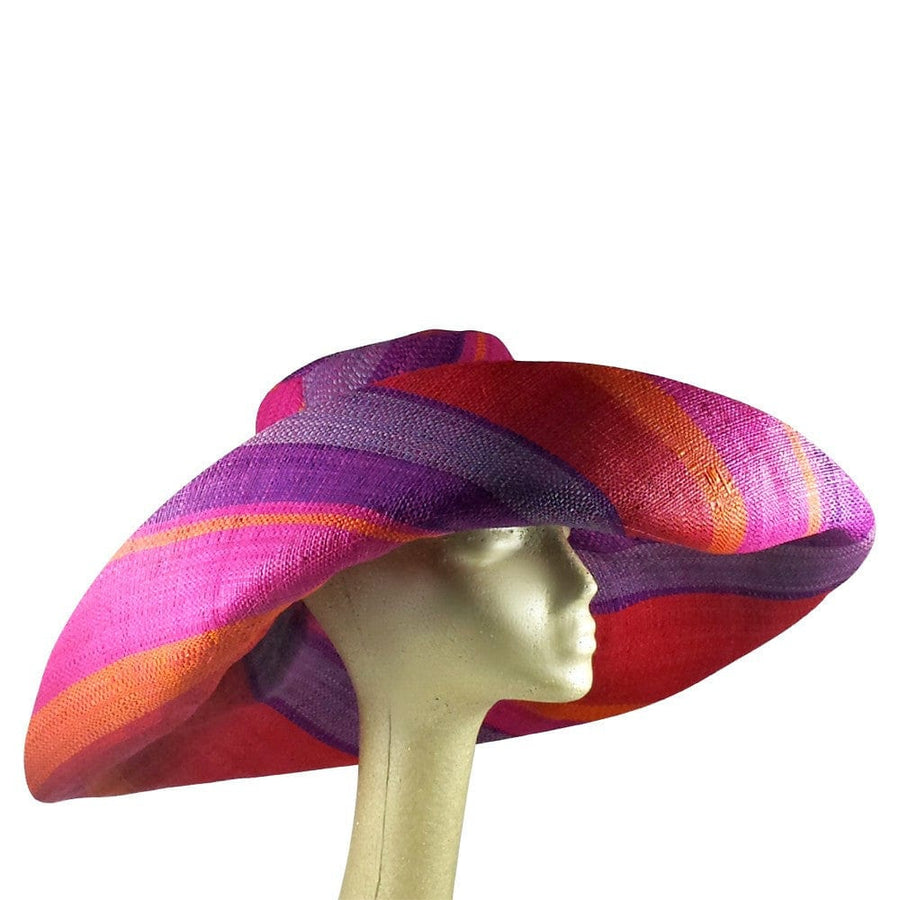 Akua: Hand Woven Multicolred Madagascar Raffia Hat