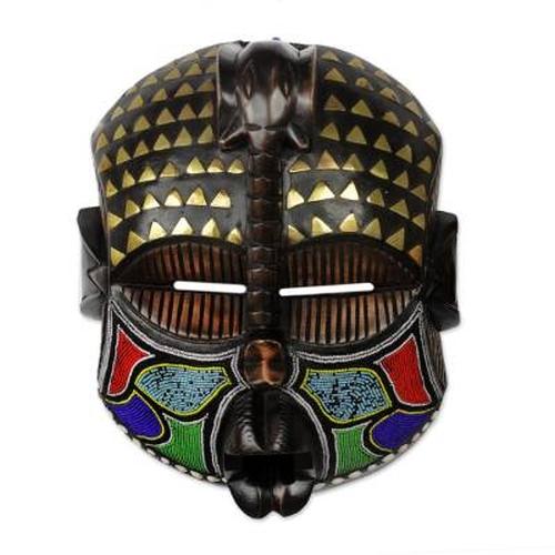 Akyiglinyi Elephant Mask by Awudu Saaed: Authentic African Mask