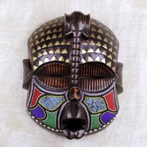 Akyiglinyi Elephant Mask by Awudu Saaed: Authentic African Mask