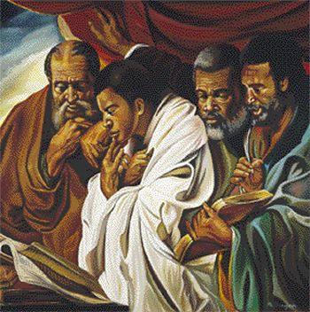 Four Apostles (Mattew, Mark, Luke and John) by Alix Beaujour