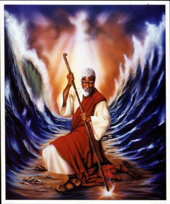 Moses Parting The Red Sea by Alan Hicks