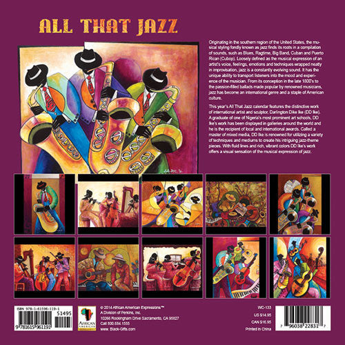 All That Jazz: 2015 African American Calendar (Rear) by D.D. Ike