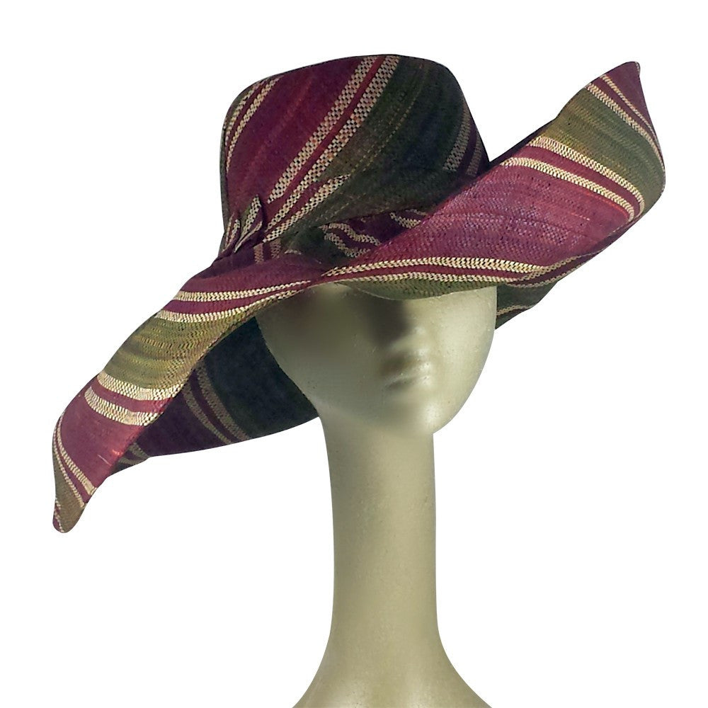 Amaka: Hand Woven Multicolored Madagascar Raffia Hat