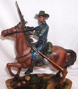 Buffalo Soldier with Rifle (Hand Painted) by the American Heritage Collection