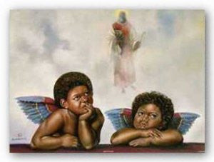 Angels Of The Lord-Art-Hulis Mavruk-18x24 Inches-Unframed-The Black Art Depot