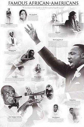 Famous African-Americans-Art-Anonymous-24x36 Inches-Unframed-The Black Art Depot