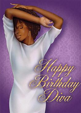 Happy Birthday Diva: African American Birthday Card by African American Expressions