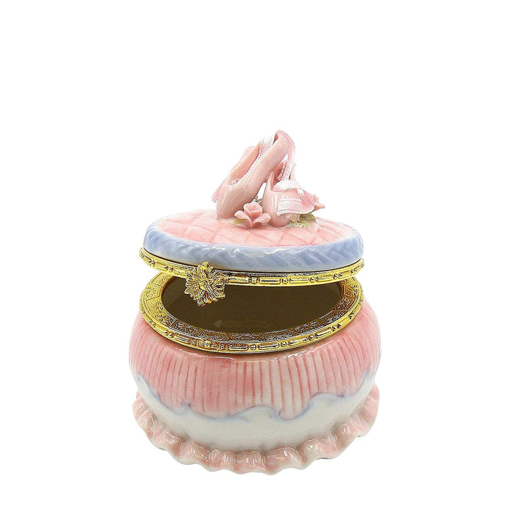 Ballerina Hinged Porcelain Keepsake Box by Cosmos Gifts