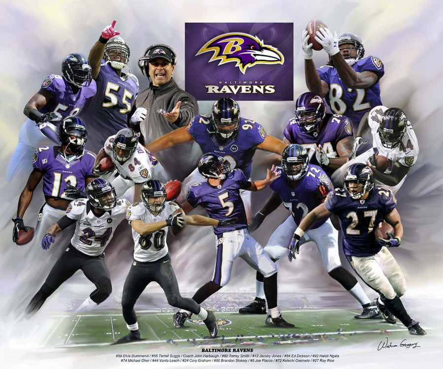Baltimore Ravens by Wishum Gregory