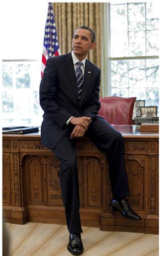 President Barack Obama: Oval Office by Anonymous