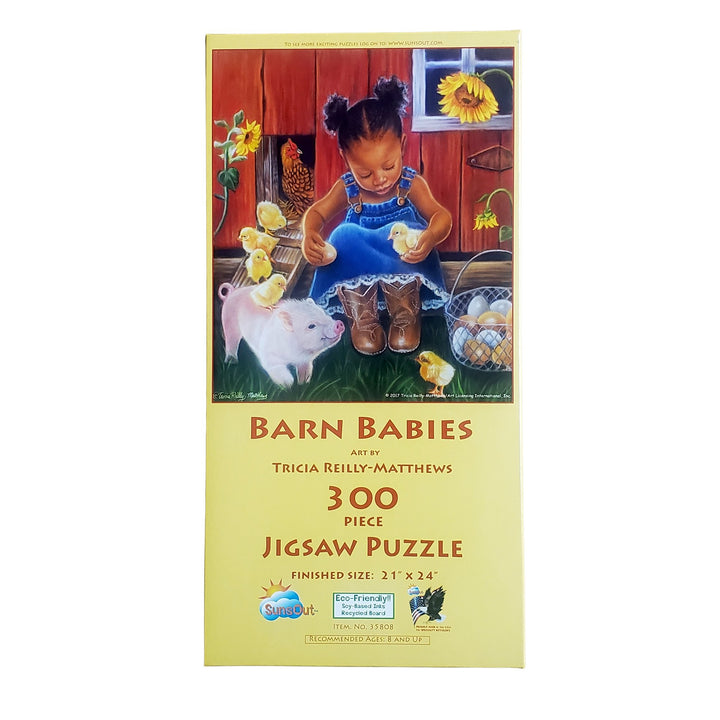 Barn Babies by Tricia Reilly-Matthews: African American Jigsaw Puzzle