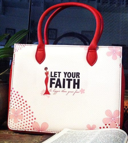 Beautiful, Brave and Blessed Bible Bag by Cidne Wallace (Back)