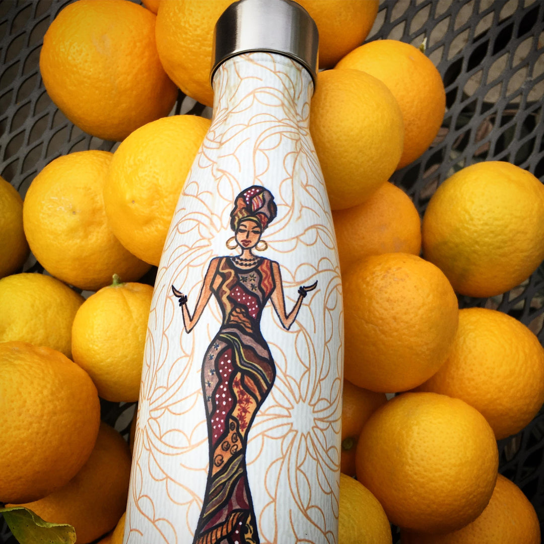 Beautifully Blessed by Cidne Wallace: African American Stainless Steel Bottle