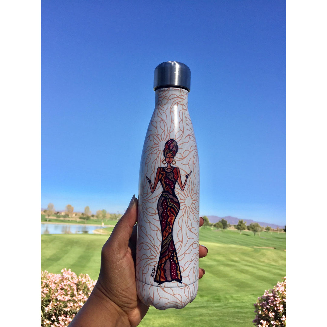 Beautifully Blessed by Cidne Wallace: African American Stainless Steel Bottle