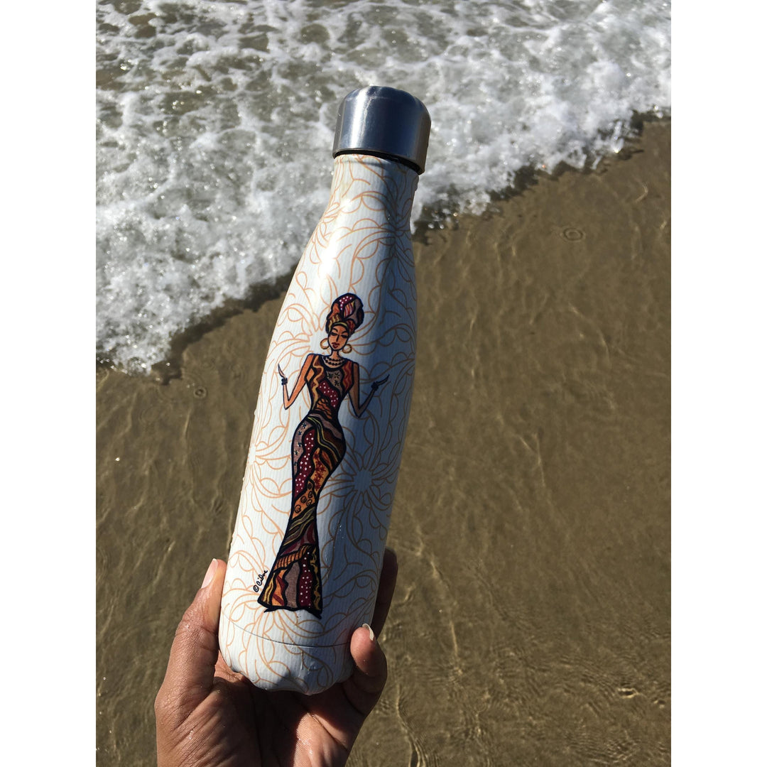 Beautifully Blessed by Cidne Wallace: African American Stainless Steel Bottle