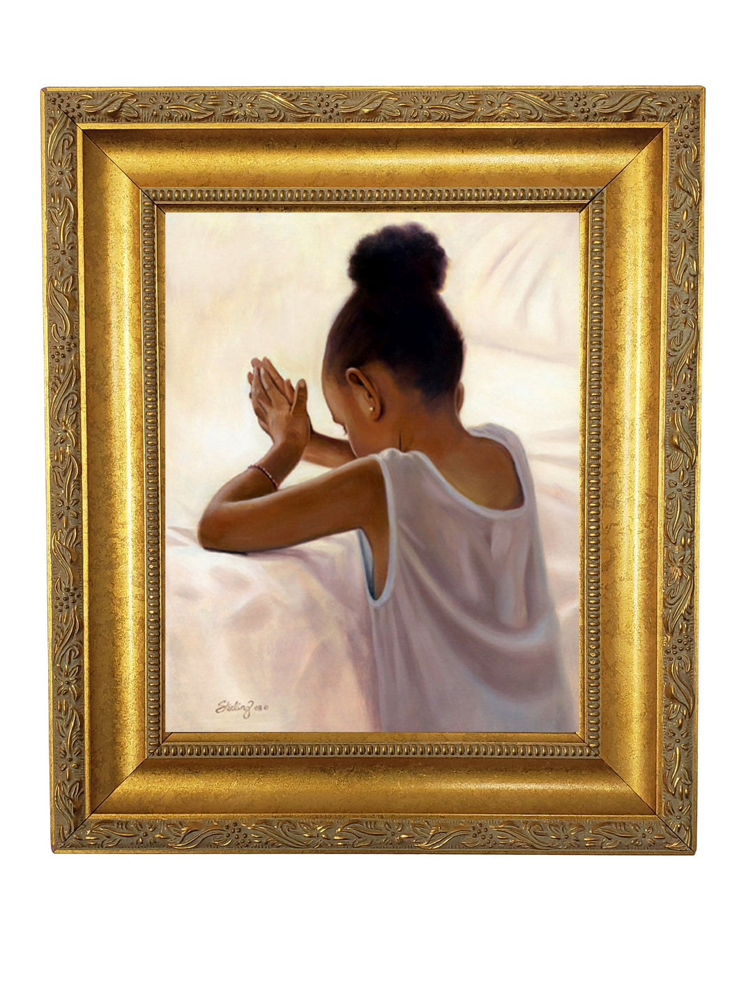 Bedtime Prayer by Sterling Brown (Gold Frame)