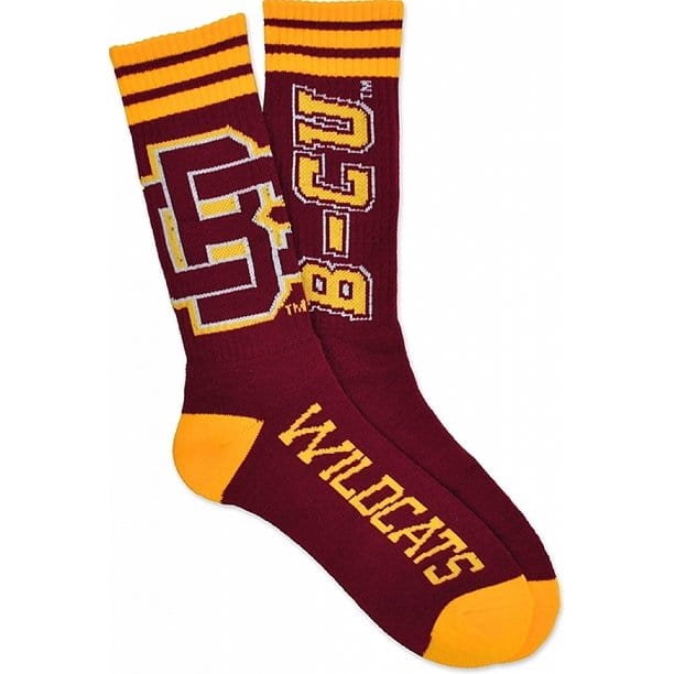 Bethune Cookman Wildcats Full Length Socks by Big Boy Headgear