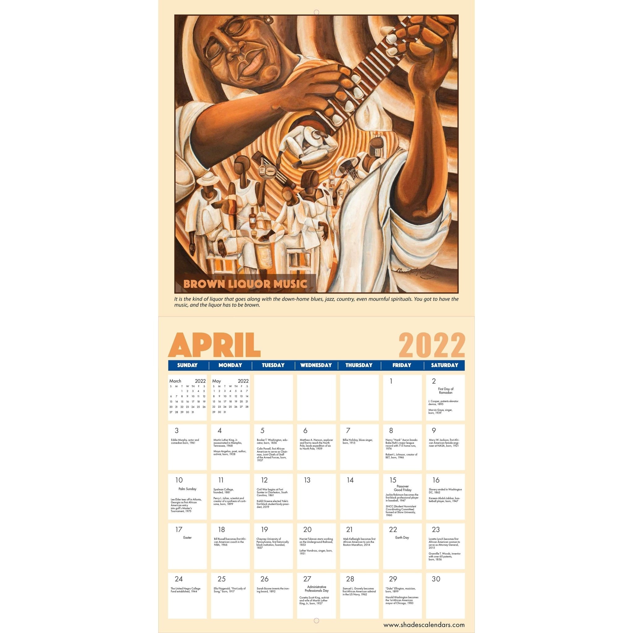 Between the Lines by David Cassidy: 2022 African American Calendar
