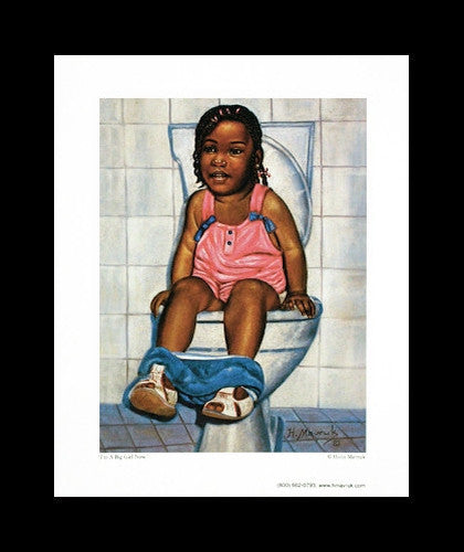 I'm a Big Girl Now-Art-Hulis Mavruk-10x8 inches-Black Frame-The Black Art Depot