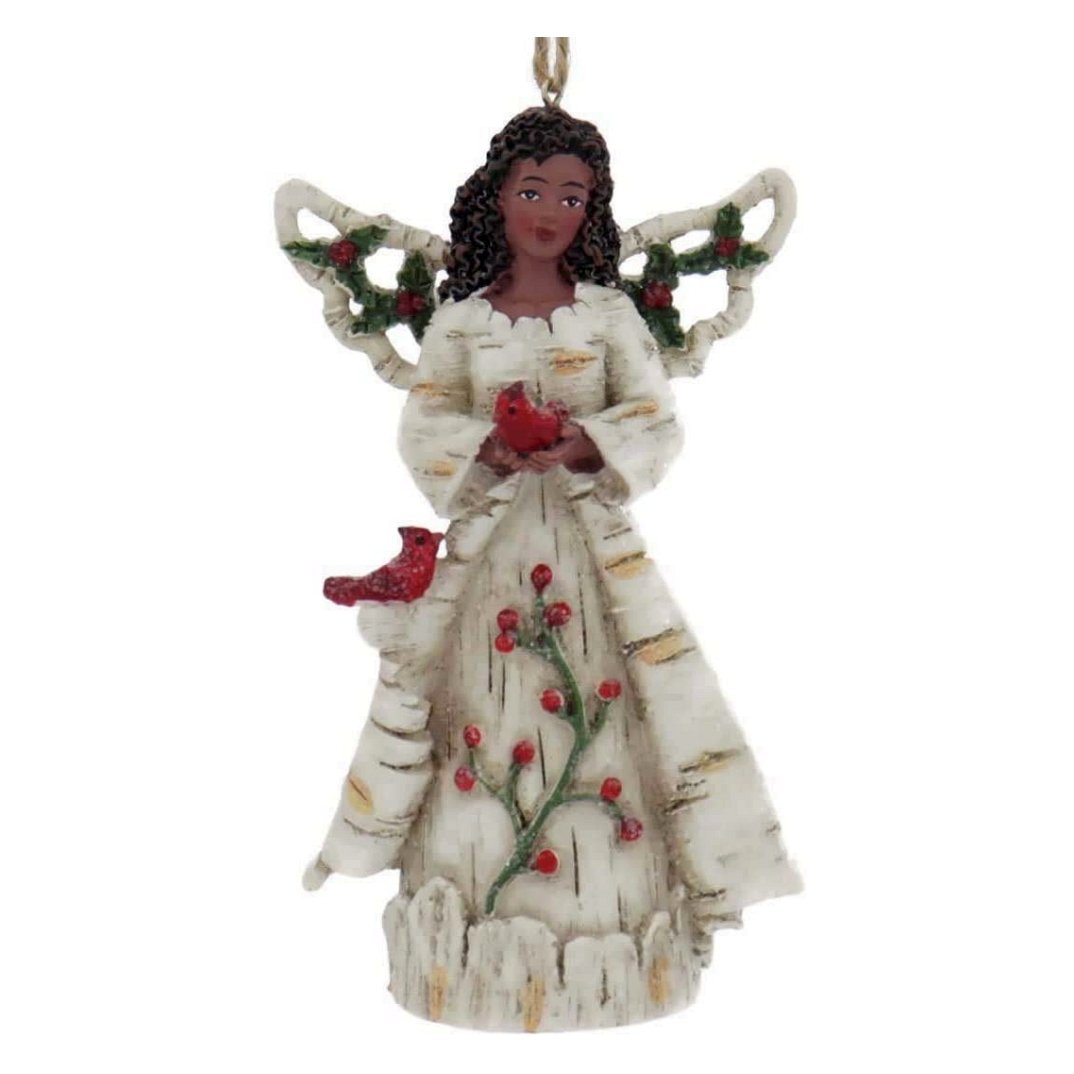 5 of 7: Birch Berry Angels: African American Christmas Ornaments