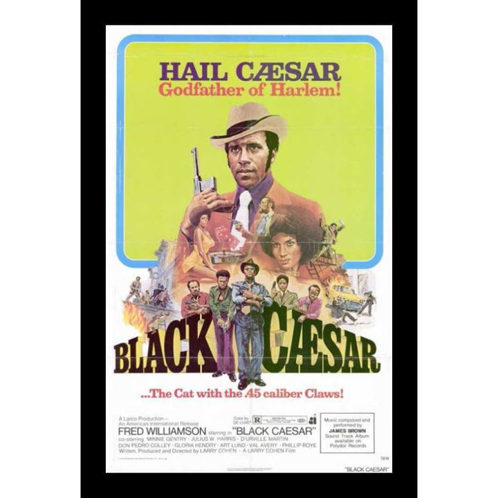 Black Ceasar: African American Movie Poster (Black Frame)