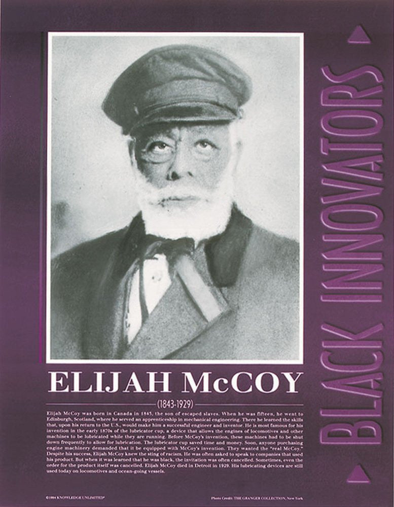 Black Innovators: Elijah McCoy Poster by Knowledge Unlimited