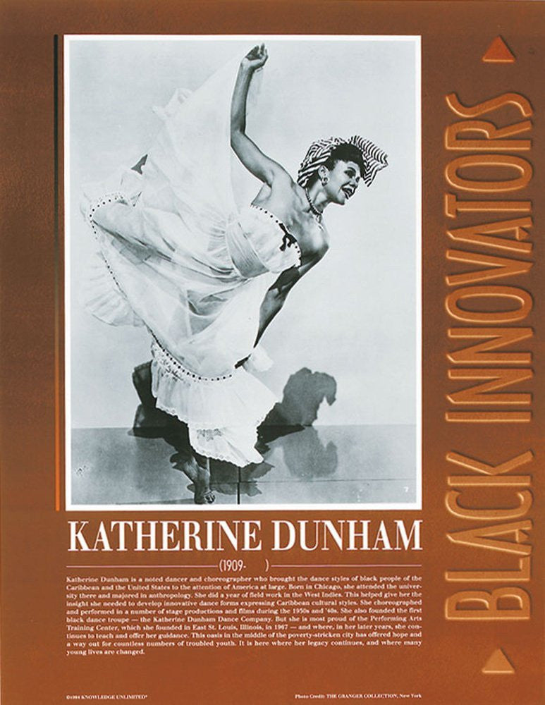 Black Innovators: Katherine Dunham Poster by Knowledge Unlimited