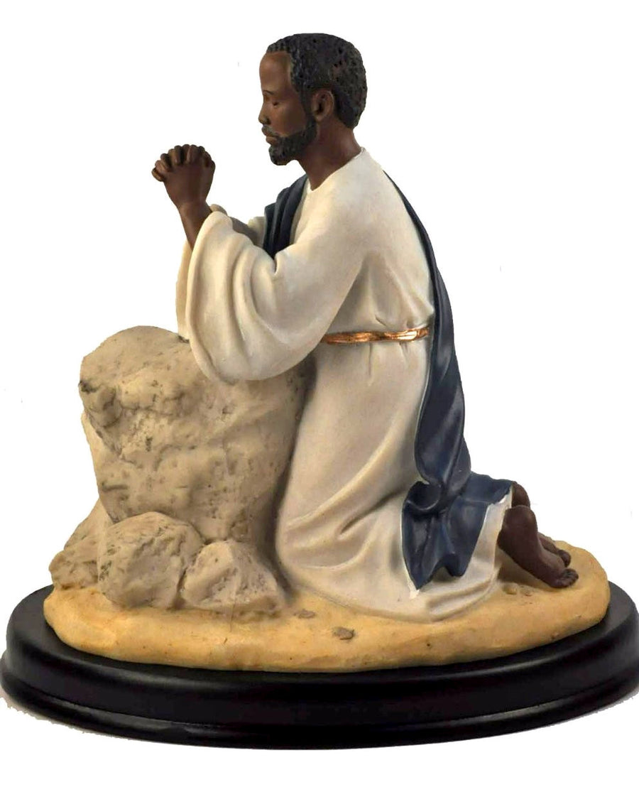 African American Jesus Praying in the Garden Figurine by Positive Image Gifts