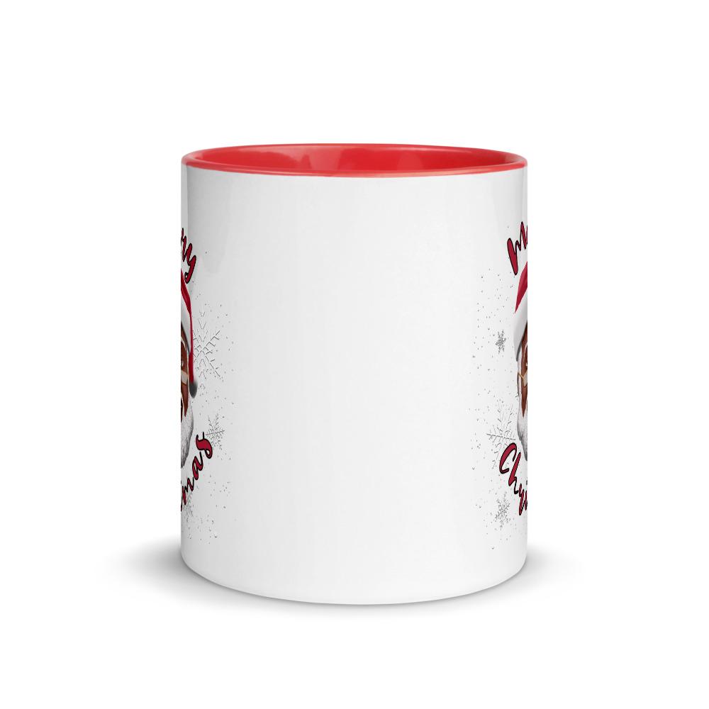 4 of 9: Merry Christmas: African American Santa Claus Ceramic Coffee Mug