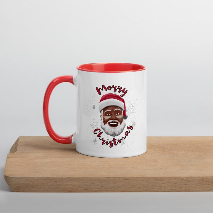 Merry Christmas: African American Santa Claus Ceramic Coffee Mug