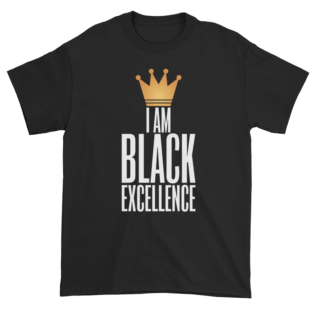 I Am Black Excellence Men's Short Sleeved T-Shirt (Black)
