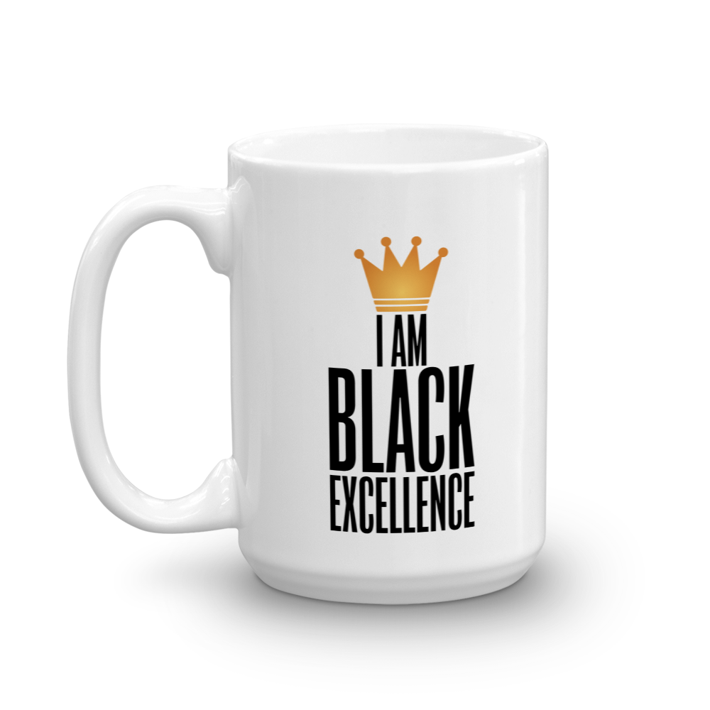 I Am Black Excellence Ceramic Coffee/Tea Mug (Left)