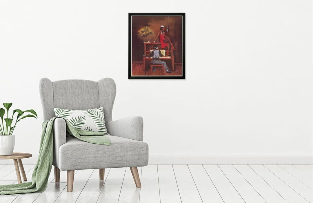 Blues Highway by Annie Lee (Black Frame - Mock Up)