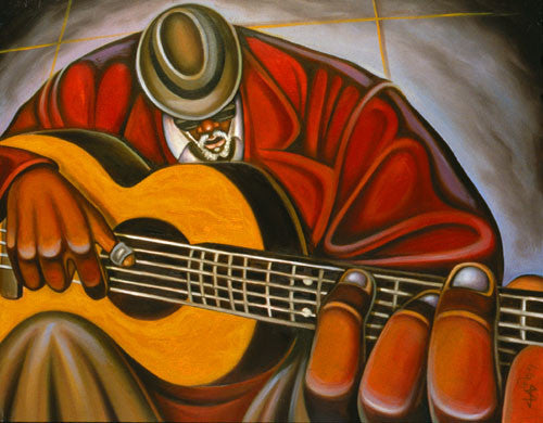 Blues Man II by C'Babi Bayoc