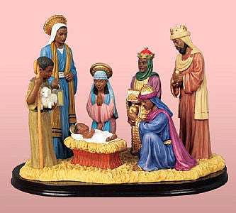 African American Nativity Scene by Ebony Treasures