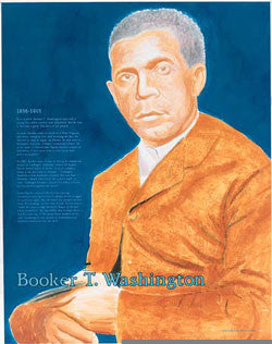Booker T. Washington: Great Black Americans Poster by Knowledge Unlimited